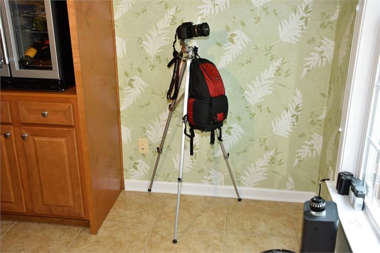 CANON Rebel XS With Tripod and Bag and Accessories