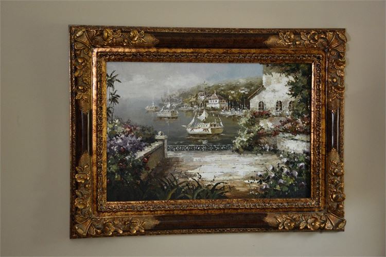 Oil on Canvas Landscape Signed