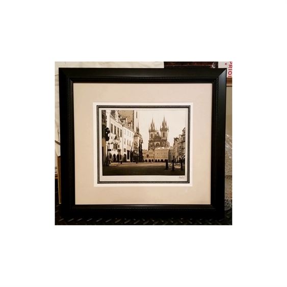 Framed Cathedral, Signed (21 x 21 in.)