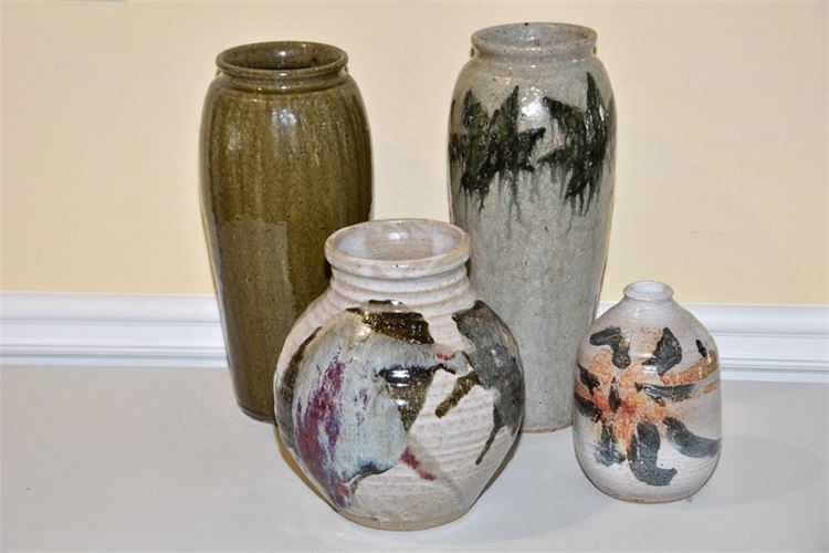 Four (4) Pottery Vases