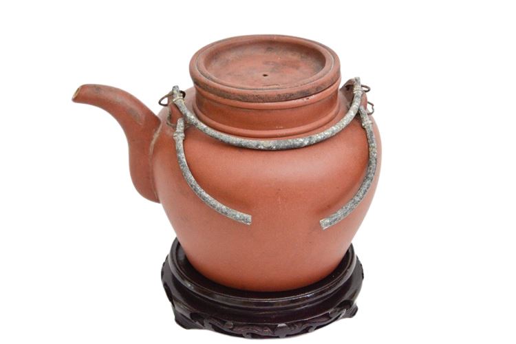 Antique Asian Pottery Teapot