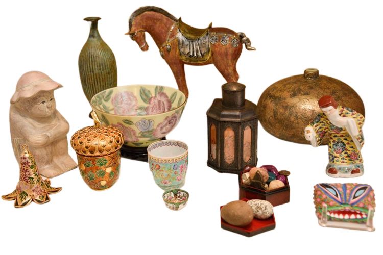 Group Lot Of Decorative Objects