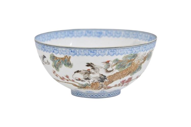 Chinese Eggshell Enamel Painted Bowl