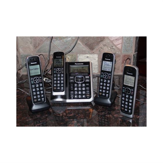 Panasonic Cordless Rechargeable Phone System, 7-Pc.