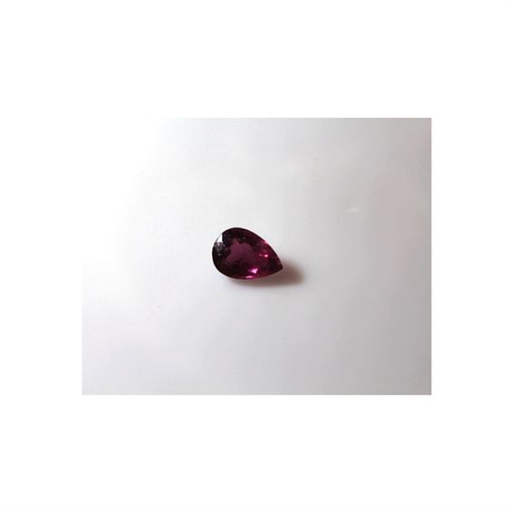 Reubellite Tourmaline in Fuchsia Red Pear Cut, 6 Carats