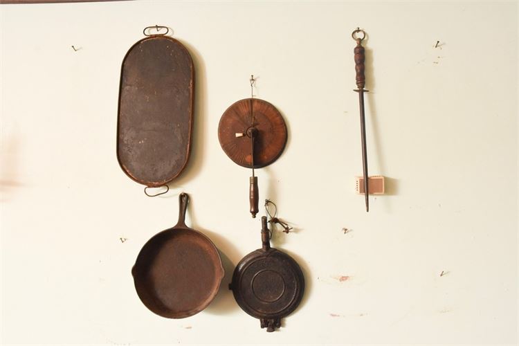 Group Lot Of Metal Kitchen Items