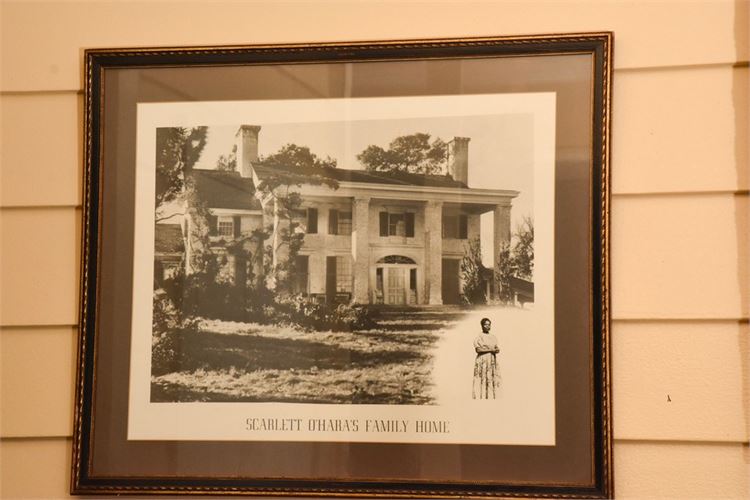 Framed Photo Of Scarlett O'Hara's Family Home