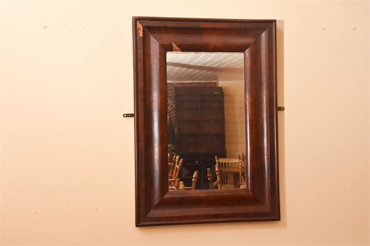 Antique American Empire Mahogany Framed Mirror