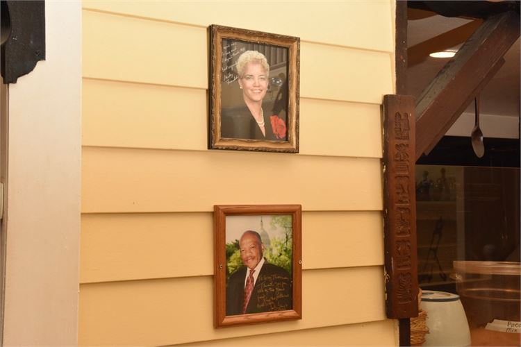 Autographed Photos Of Civil Rights Icon John Lewis and Mayor Sherley Franklin