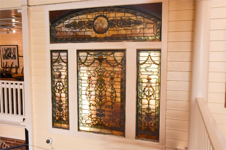 Fabulous Four (4) Pannel Leaded Glass Windows