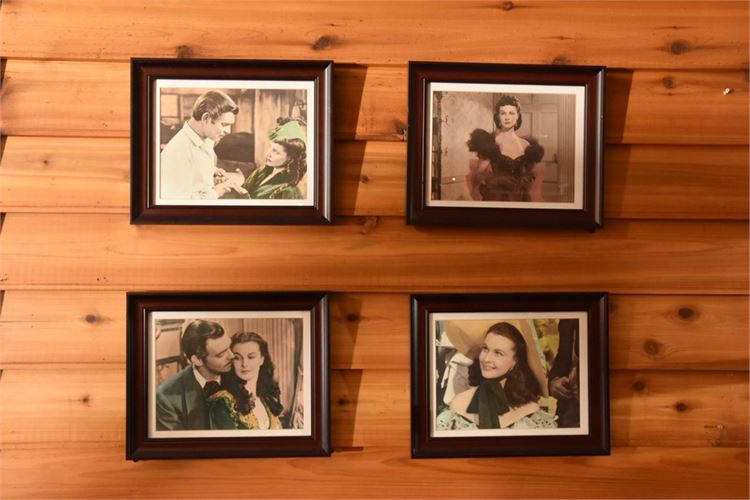 Four (4) Framed "Gone With The Wind" Photographs