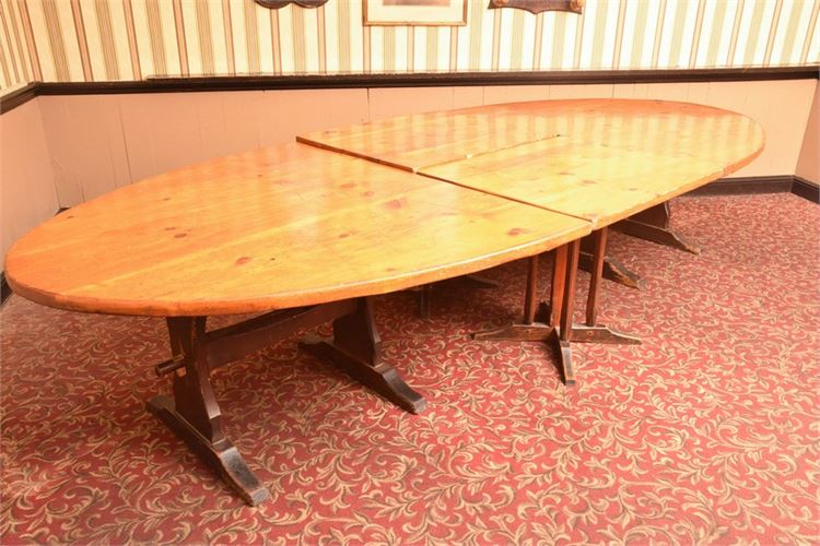 Large Oval Dining Table