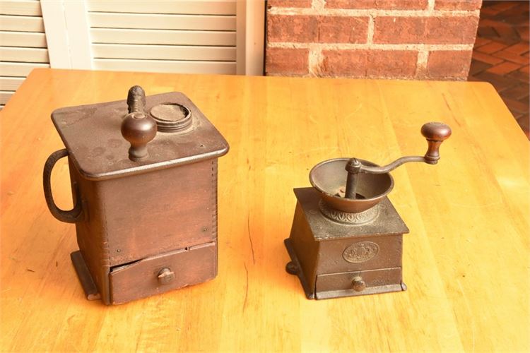 Two (2) Vintage Coffee Grinders