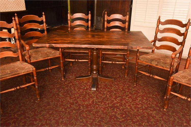 Dining Table and Six (6) Chairs