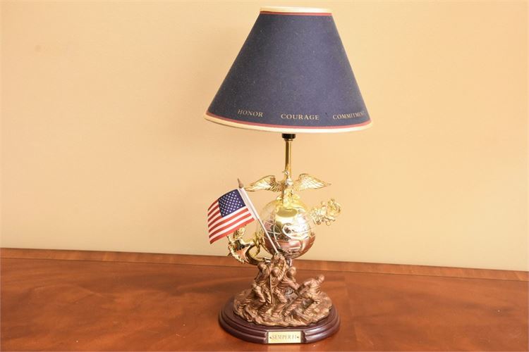 US Marine Figural Lamp