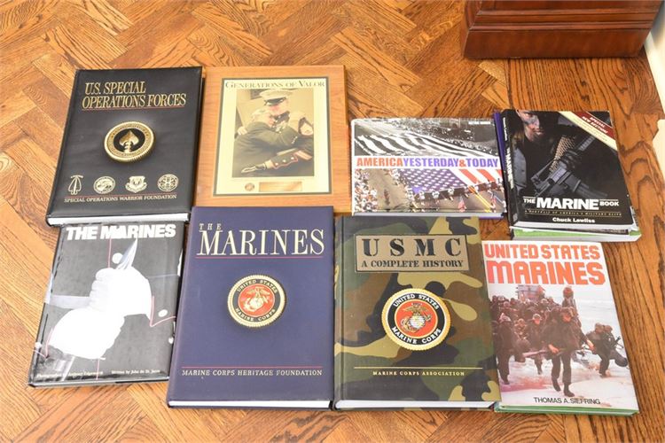 Group Lot Of Marine Themed Books