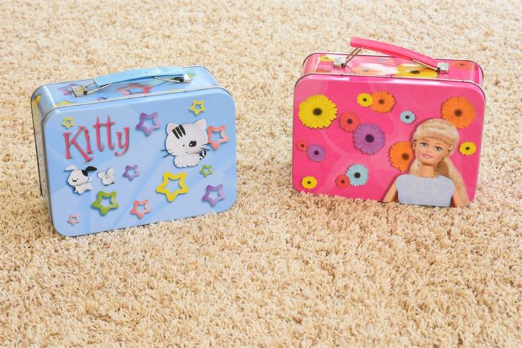 BARBIE and HELLO KITTY Lunch Boxes