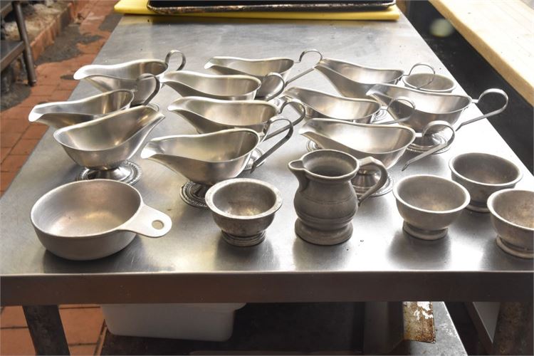 Group Lot Of Metal Dishware