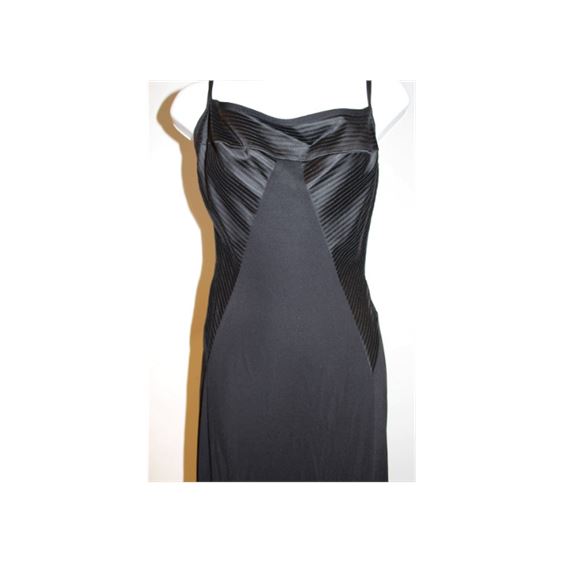 Nicole Bakati Full-Length Sheath Silhouette Dress (Sz LG / 7-8)