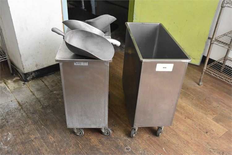 Two Metal Bins