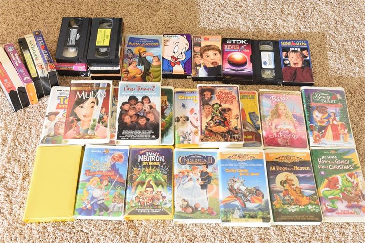 Group Lot Of VHS Tapes