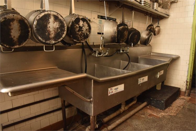 Stainless Steel Triple Sink