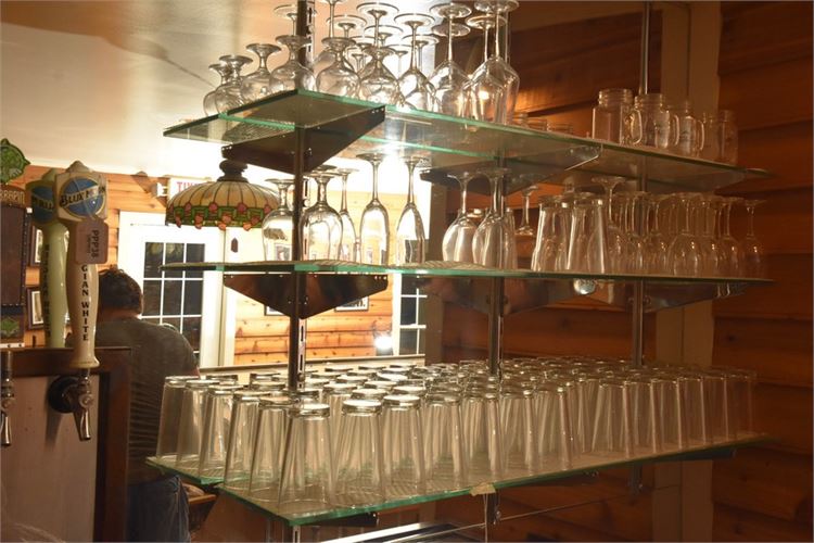 Glass Shelves (Glassware Not Included)