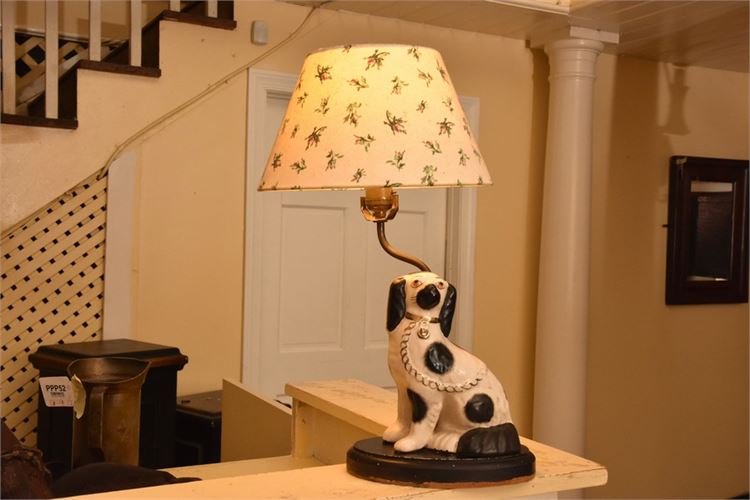 Dog Form Figural Lamp