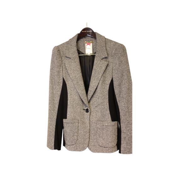 Yoana Baraschi Tweed Wool and Silk Blazer (Sz 10, Fits 8-10)