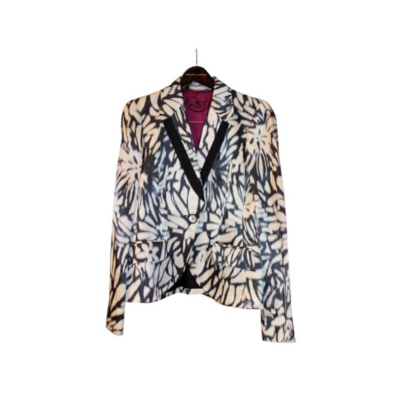 Etro Milano Black & White Jacket, Sz. 6-8