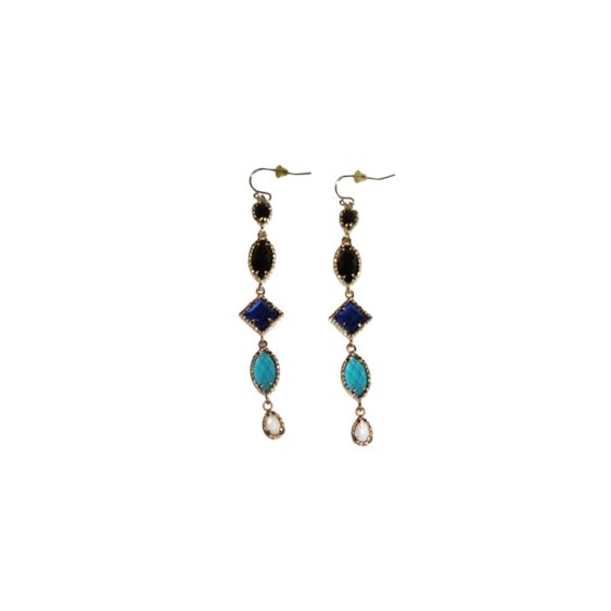 Vintage Multi Gemstone Earring