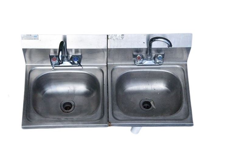 Two (2) Armstrong Stainless Steel Sinks