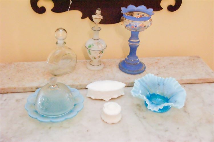 Group Lot Of Glass Objects