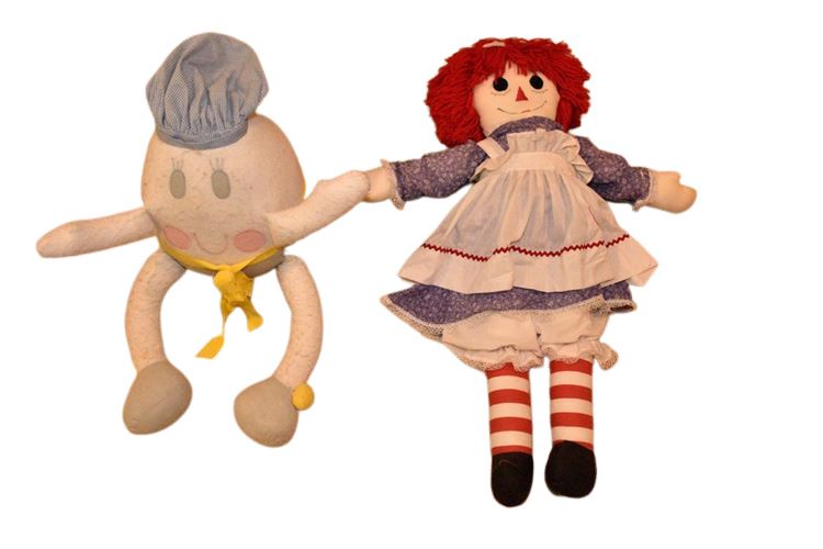 Raggedy Ann & Humpty Dumpty Plush Toys