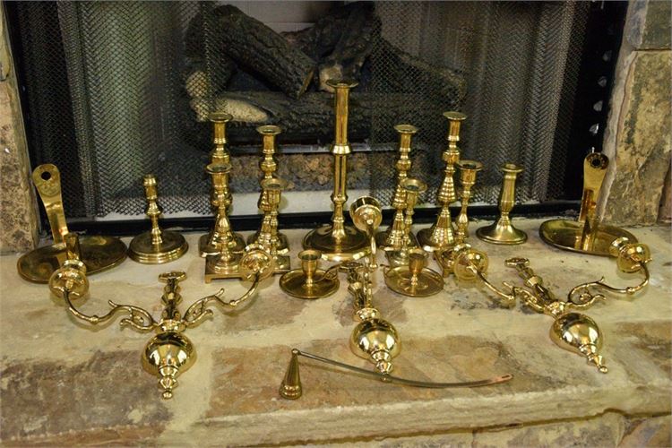 Group Lot Of Brass Items