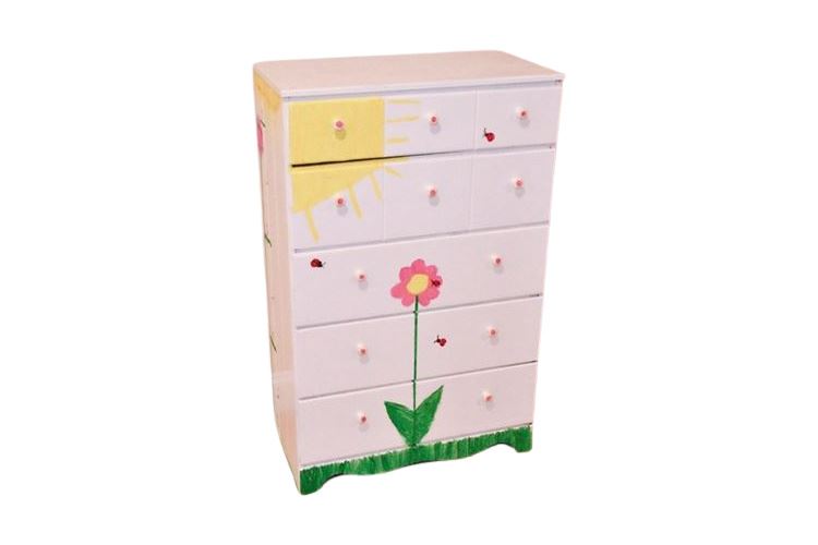 Paint Decorated Chest Of Drawers