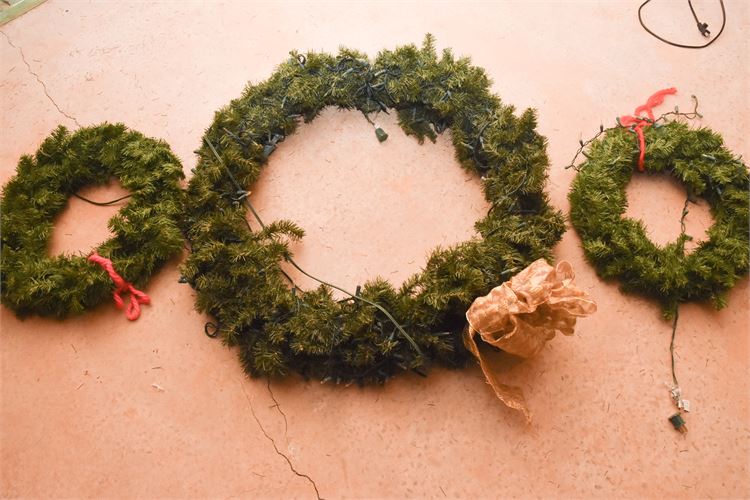 Three (3) Wreaths