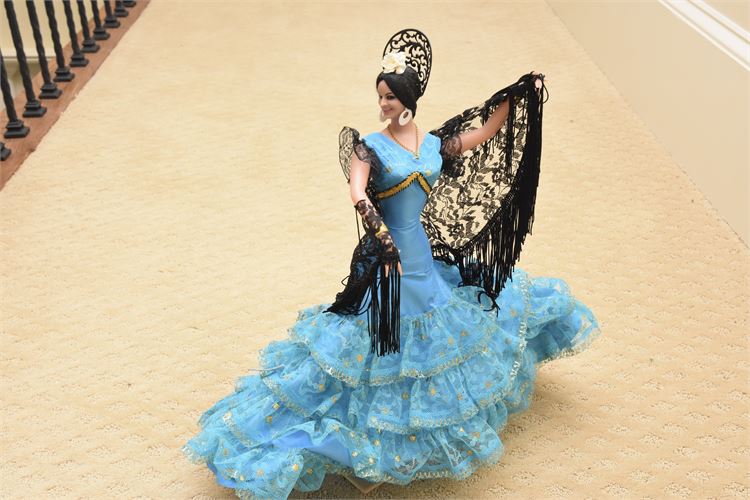 Marin Chiclana Spanish Dancer Mari Carmen Figure Doll With Tag And Stand