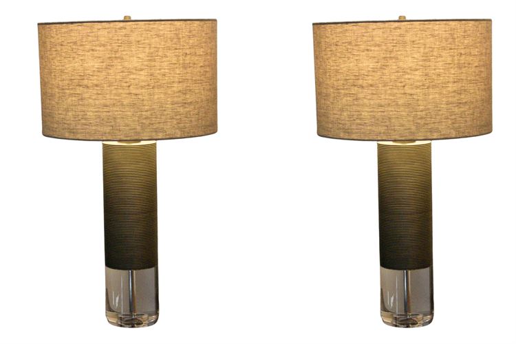 Pair Of Fine Quality Modern Table Lamps