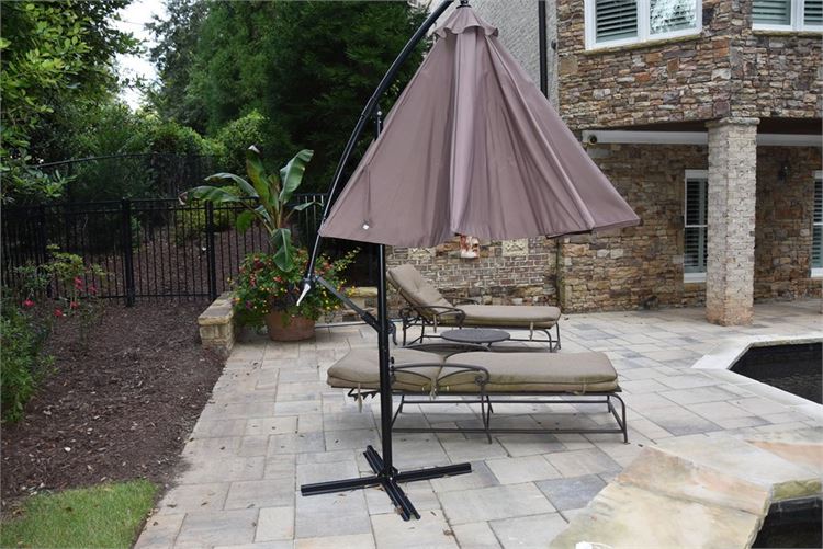 Outdoor Umbrella With Stand