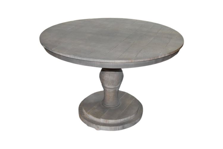 Round Painted Pedestal Dining Table