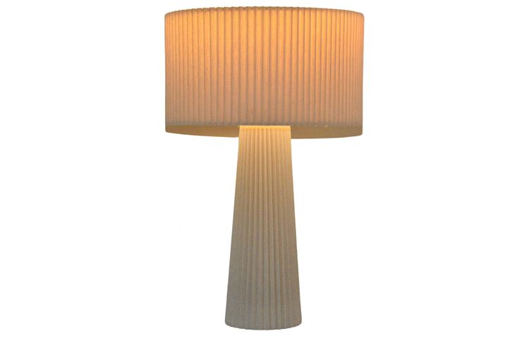 Ribbed Contemporary Table Lamp