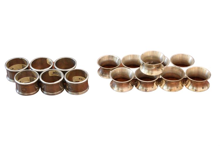 Twelve (12) Silver Plated Napkin Rings