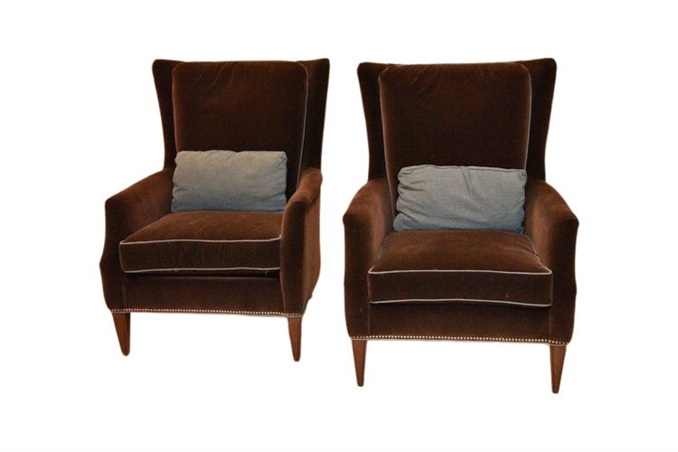 Pair Of Upholstered Armchairs