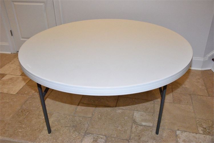 Lifetime Round Plastic Folding Table