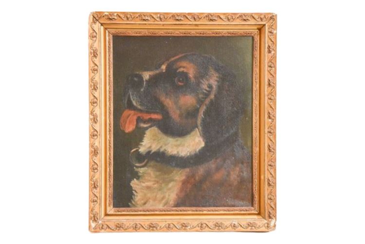 Framed Portrait Of A Dog