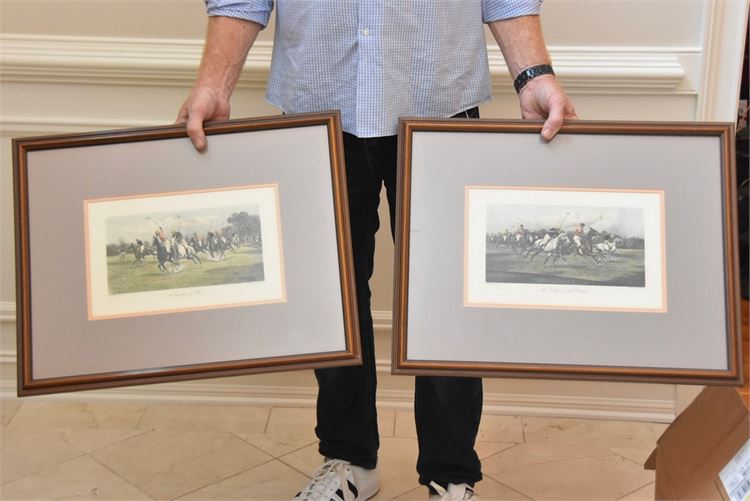 Two Framed Polo Prints