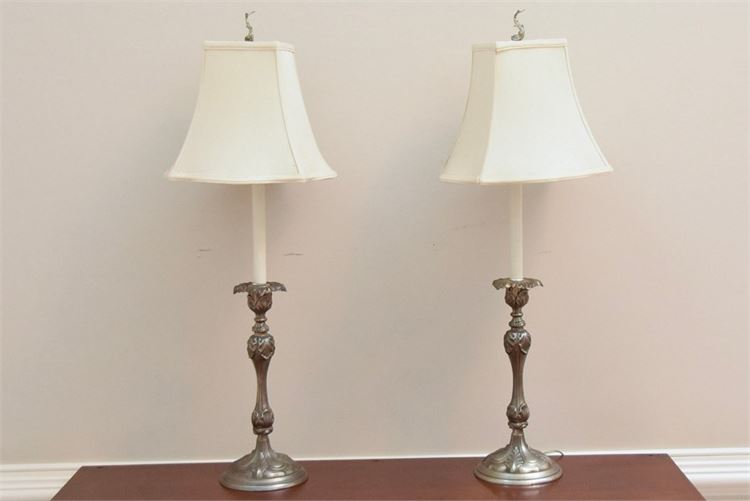 Metal Classical Style Stick Lamps With Shades