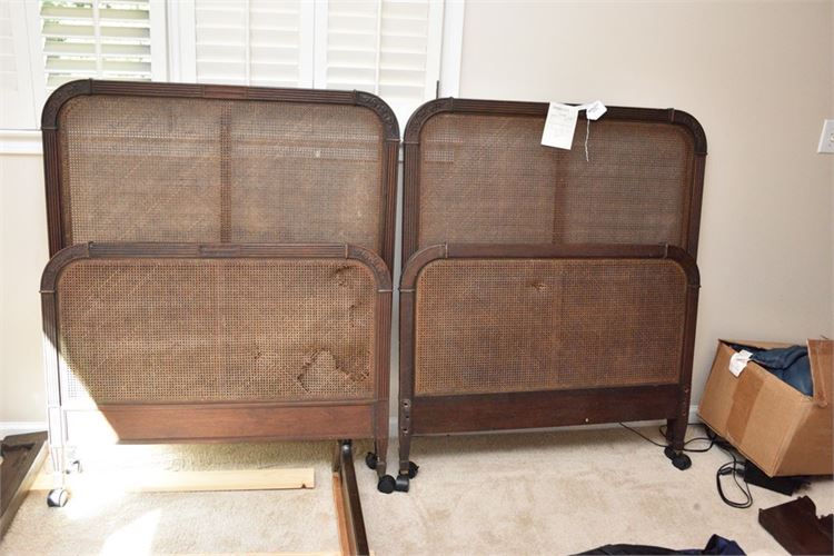 Two (2) Vintage Twin Beds