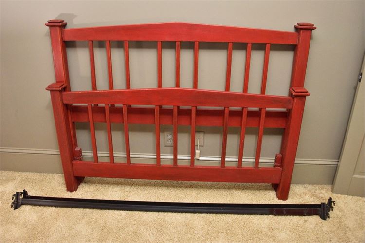 Red Painted Bed